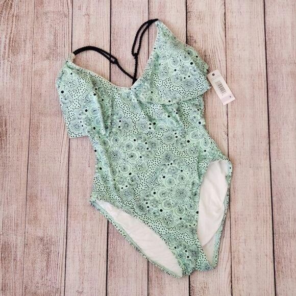 Anne Cole Studio Mykonos Medallion Plunging Neckline Strappy One-Piece Swimsuit - Picture 3 of 7